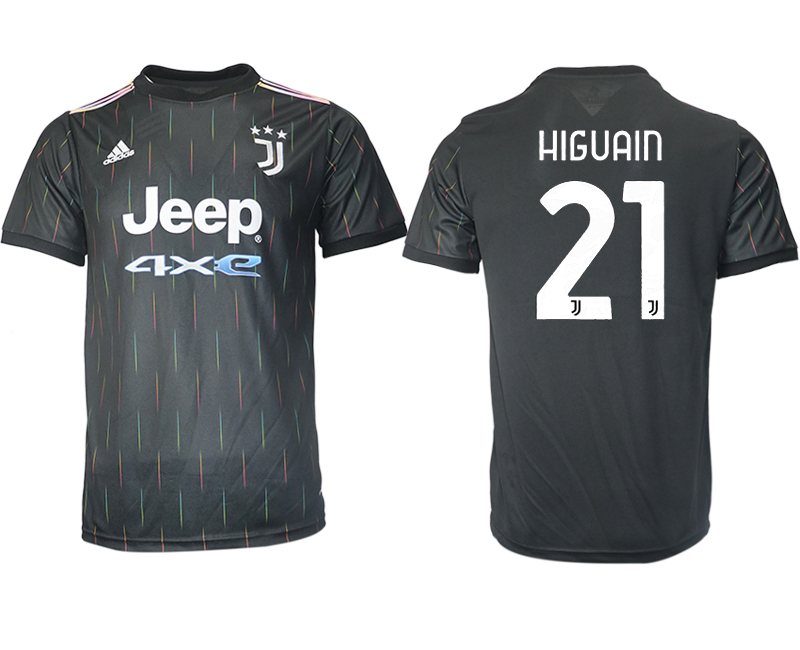 Men 2021-2022 Club Juventus away aaa version black #21 Soccer Jersey